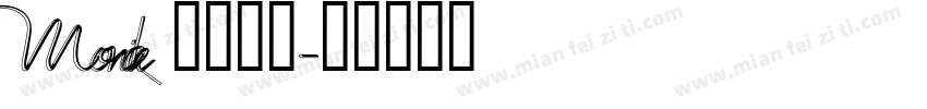 Monika 常规斜体字体转换